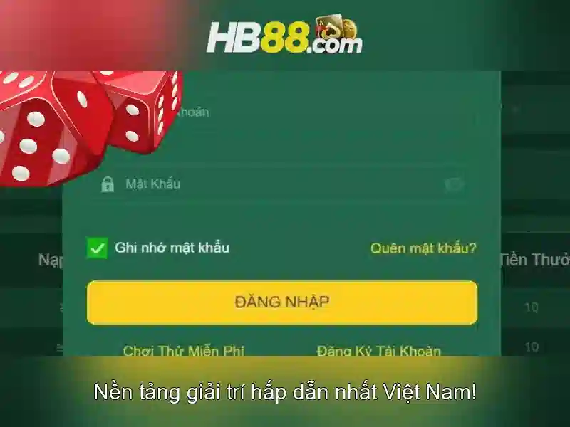 Trải nghiệm game hb88